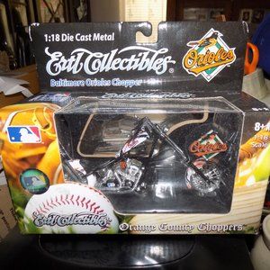 VINTAGE ERTL BALTIMORE ORIOLES CHOPPER 1 18 SCALE IN BOX